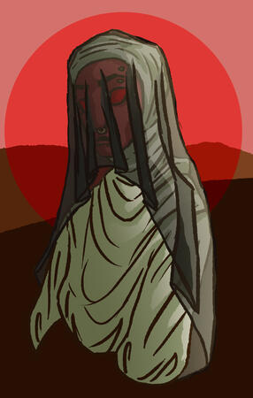 Full Color, Half Body, with Simple Background