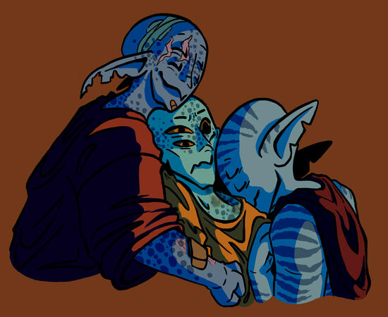 Full Color, Headshot/Half Body, 3 Characters