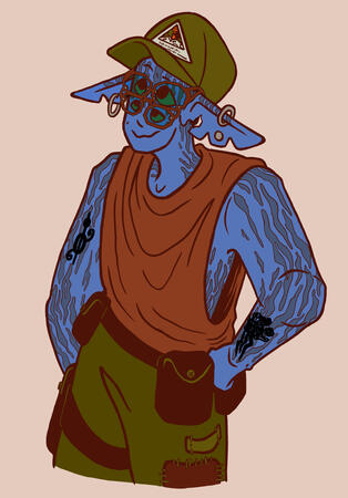 Flat Color, Half/Partial Body